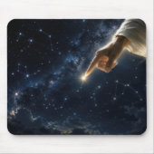 夜空に星を置く神の指 マウスパッド (正面)