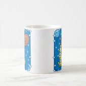 夜空に水の星を注ぐアクエリアス花瓶 コーヒーマグカップ (中央)