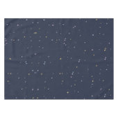 夜空に浮かぶきらめくかわいい星 テーブルクロス (正面(横))