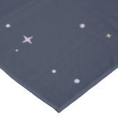 夜空に浮かぶきらめくかわいい星 テーブルクロス (アングル)
