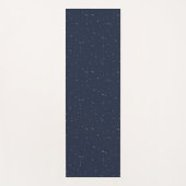 夜空に浮かぶきらめくかわいい星 ヨガマット (正面)