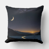 夜空に浮かぶ三日月 クッション (正面)