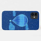 夜空に熱気球が深い青 Case-Mate iPhoneケース (裏面(横))