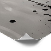 夜空に舞い上がるライオン ポスター (角)