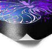 夜空に輝く3匹の蝶 フォトプリント            (角)