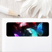 夜空に輝く3匹の蝶 ラベル (インサイチュ)