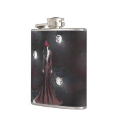 夜空に鳥不気味が立つ女性 フラスク (左)