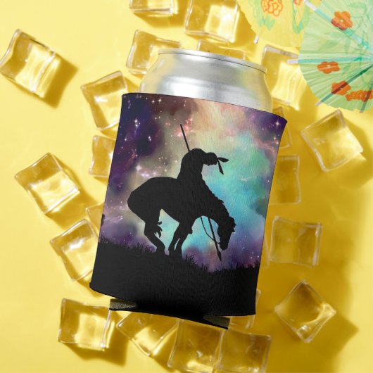 夜空のあるトレイルシルエットの終点 缶クーラー (インサイチュ 夏)