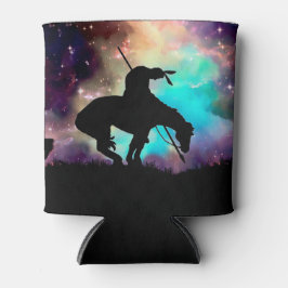 夜空のあるトレイルシルエットの終点 缶クーラー