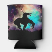 夜空のあるトレイルシルエットの終点 缶クーラー (裏面)