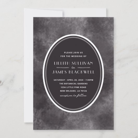 夜空のウェディング 招待状 (正面)