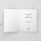 夜空のサンタと彼のトナカイ カード (内部)