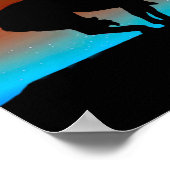 夜空のポスターとトレイルのショーエットの終わり ポスター (角)