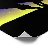 夜空のポスターとトレイルのショーエットの終わり ポスター (角)