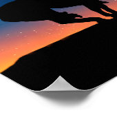 夜空のポスターとトレイルのショーエットの終わり ポスター (角)