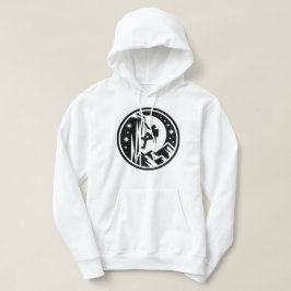 夜空の下で崖をスケーリングする氷の登山者 パーカ