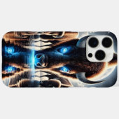 夜空の下の宇宙水牛のバイソン反射 Case-Mate iPhoneケース (裏面 (横))