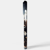 夜空の下の宇宙水牛のバイソン反射 Case-Mate iPhoneケース (裏面 / 左)