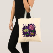 夜空の下の花 トートバッグ (正面(商品))