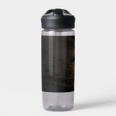 夜空の写真の月明かりの雲ウォーターボトル ウォーターボトル (正面)