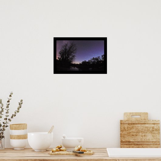 夜空の写真 ポスター (キッチン)
