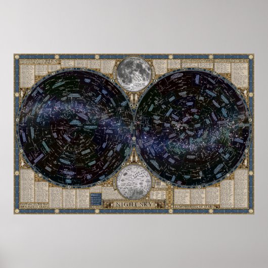 夜空の地図 ポスター (正面)