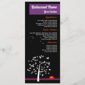 夜空の太陽、レストラン スリムライン メニュー (正面)