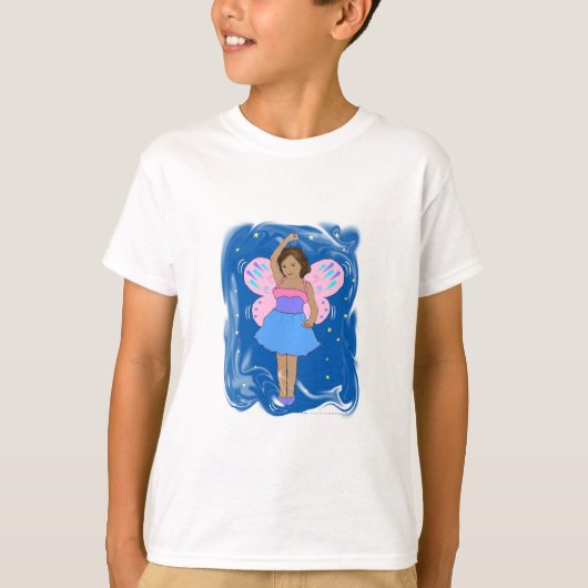 夜空の妖精の踊り Tシャツ (正面)