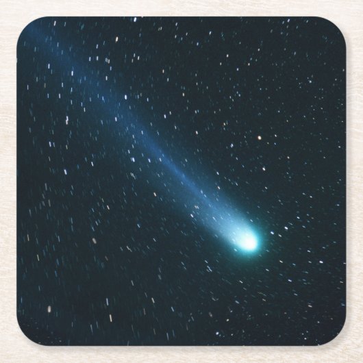 夜空の彗星 スクエアペーパーコースター (正面)