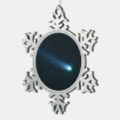 夜空の彗星 スノーフレークピューターオーナメント (右)