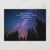 夜空の感動的名言 ポストカード (正面)