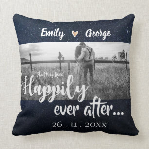 夜空の星の下で幸せに暮らそう ウェディング クッション