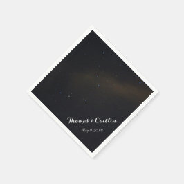 夜空の星 スタンダードカクテルナプキン