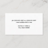 夜空の星 名刺 (裏面)