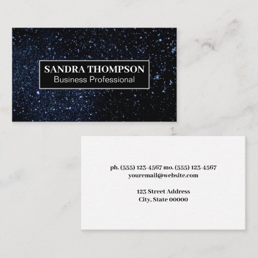 夜空の星 名刺 (正面/裏面)