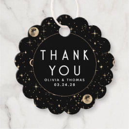 夜空の星　神秘的な黒　ありがとう フェイバータグ