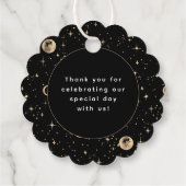 夜空の星　神秘的な黒　ありがとう フェイバータグ (裏面)