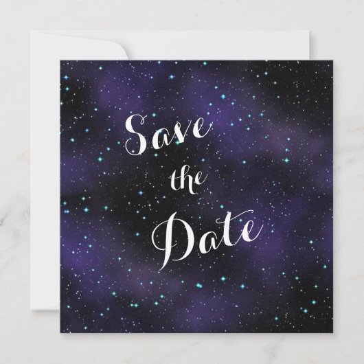 夜空の星 結婚式 Save the Date セーブザデート (正面)