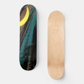 夜空の月並み スケートボード (正面)