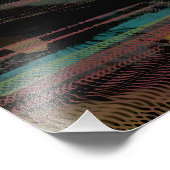 夜空の月並み フォトプリント            (角)