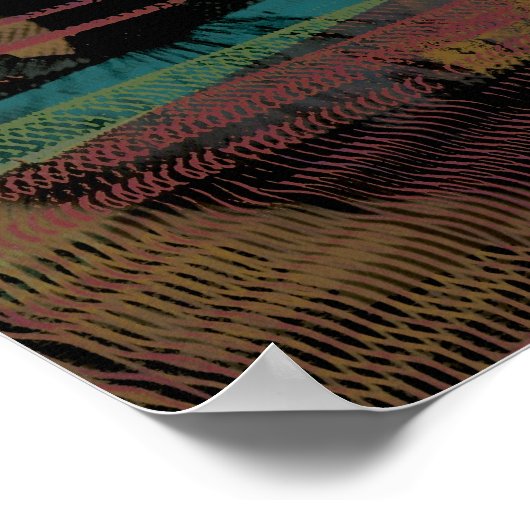 夜空の月並み ポスター (角)