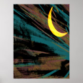 夜空の月並み ポスター (正面)
