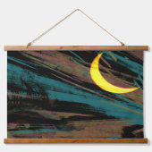 夜空の月並み 吊り下げ型タペストリー (正面)