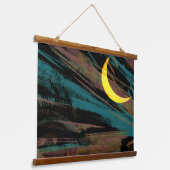 夜空の月並み 吊り下げ型タペストリー (傾斜あり)