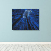 夜空の月 キャンバスプリント (インサイチュ (ウッドフロア))