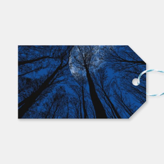 夜空の月 ギフトタグ (正面(横))