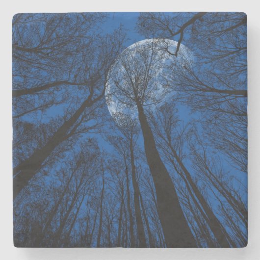 夜空の月 ストーンコースター (正面)