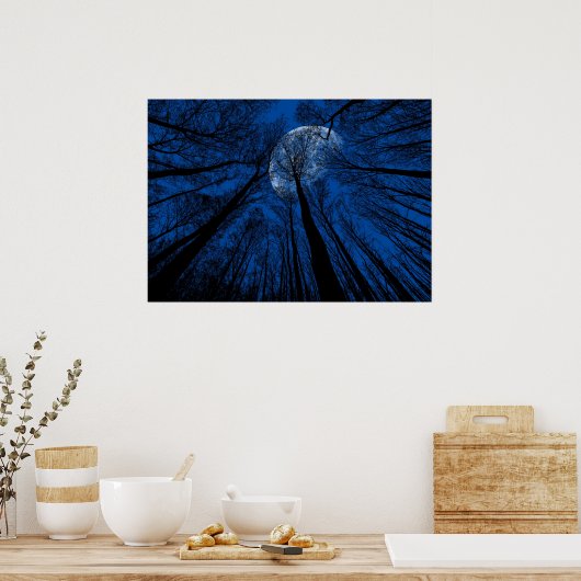 夜空の月 ポスター (キッチン)