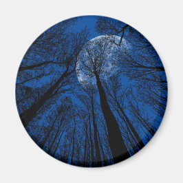 夜空の月 マグネット