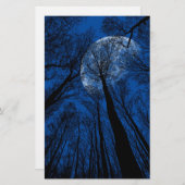 夜空の月 便箋 (正面/裏面)